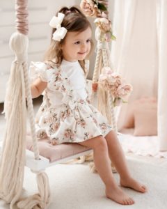 Komplet Bloomers z szelkami i body ROZALIA