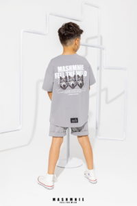 MashMnie - T-shirt WOLVES / szary